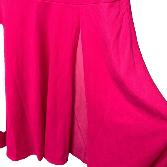 NWT ZESICA OFF SHOULDER HIGH SLIT BODYCON MAXI DRESS PINK EVENING GOWN SMALL - Picture 4 of 8